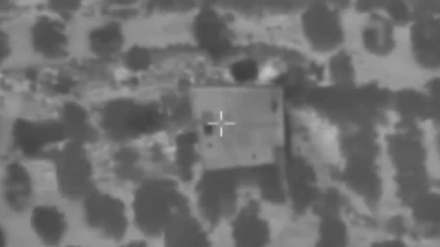 Striking Hezbollah targets.
