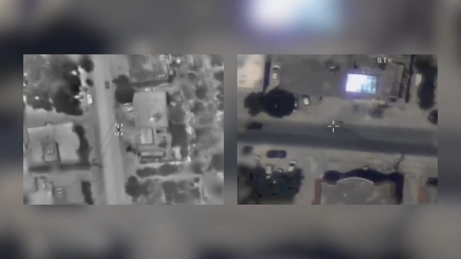 Striking a Hezbollah commander.