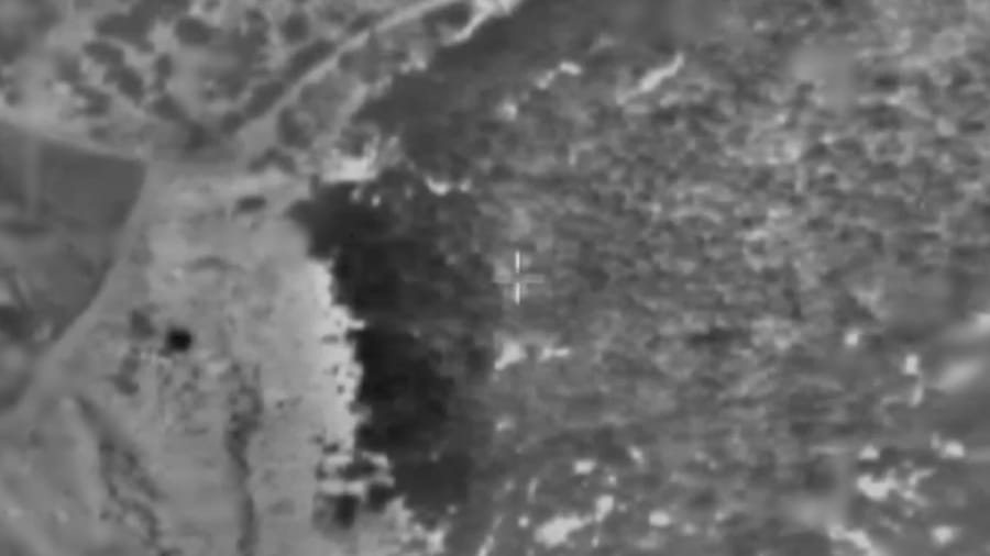 Striking Hezbollah targets.