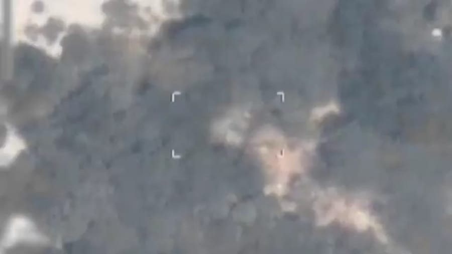Striking Hezbollah targets.