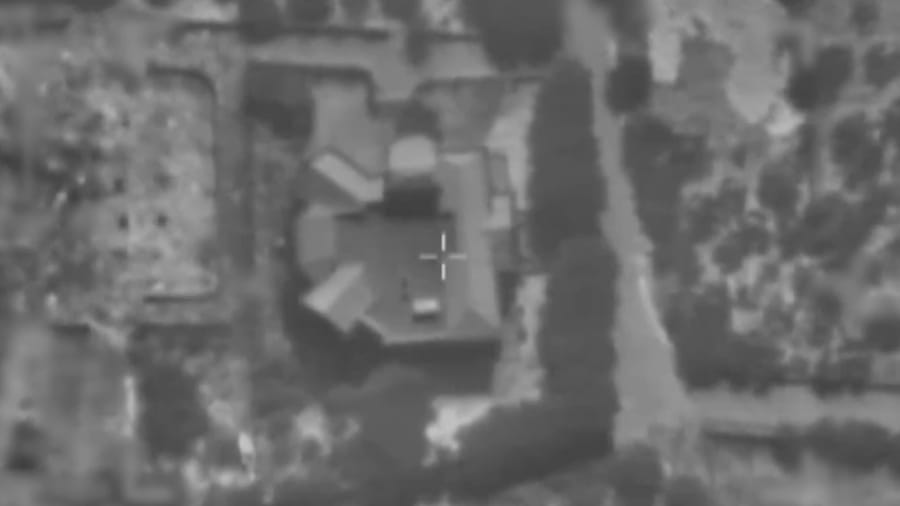 Striking Hezbollah targets.