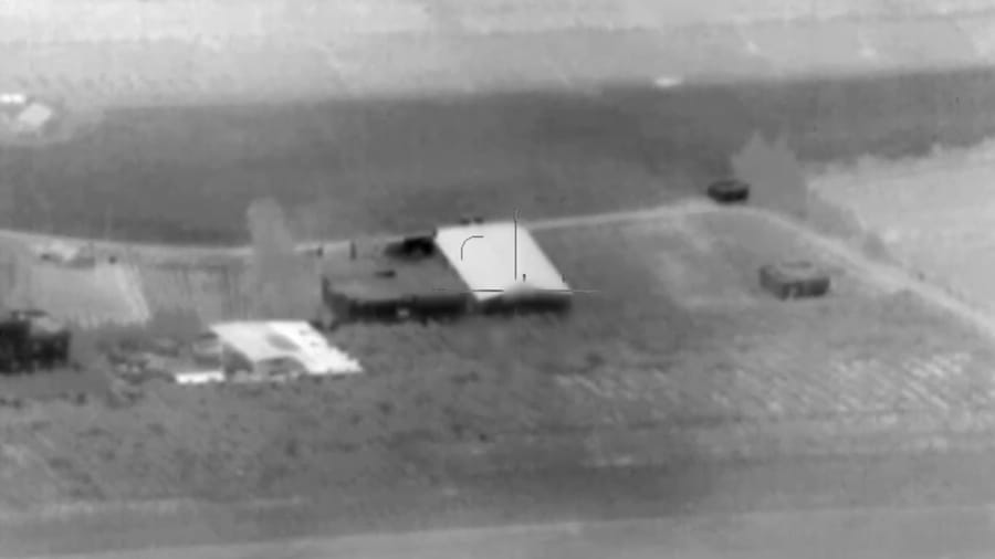 Striking Hezbollah weapons caches.