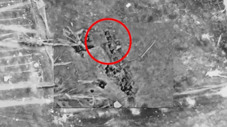 Striking Hamas rocket launchers.