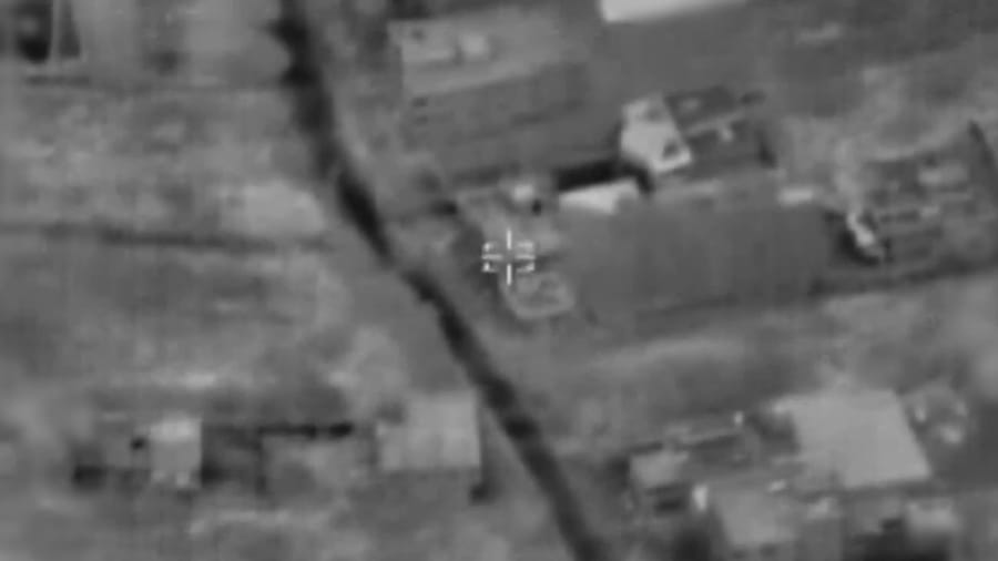 Striking Hezbollah targets.