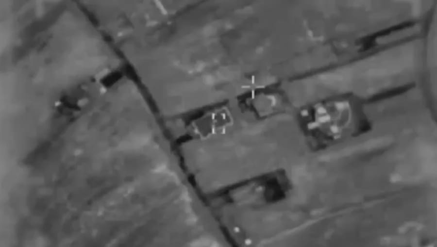 Striking Hezbollah targets.
