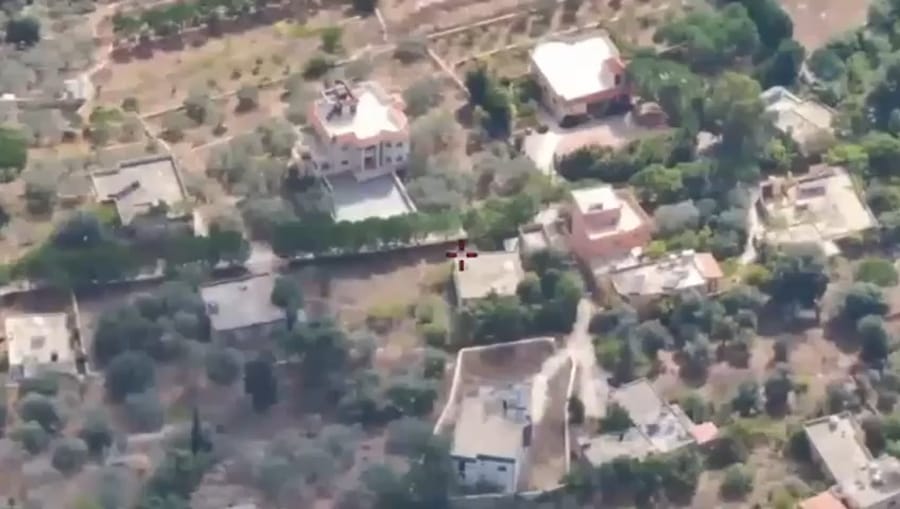 Striking Hezbollah targets.