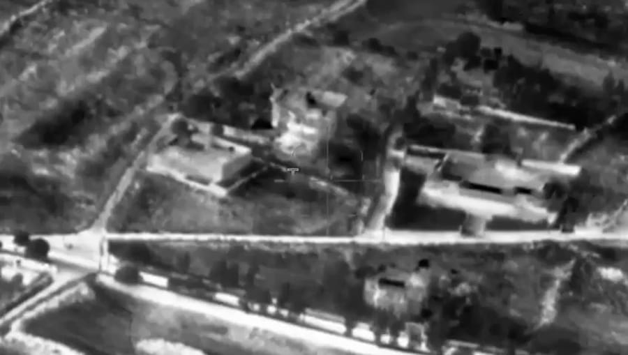 Striking Hezbollah targets.