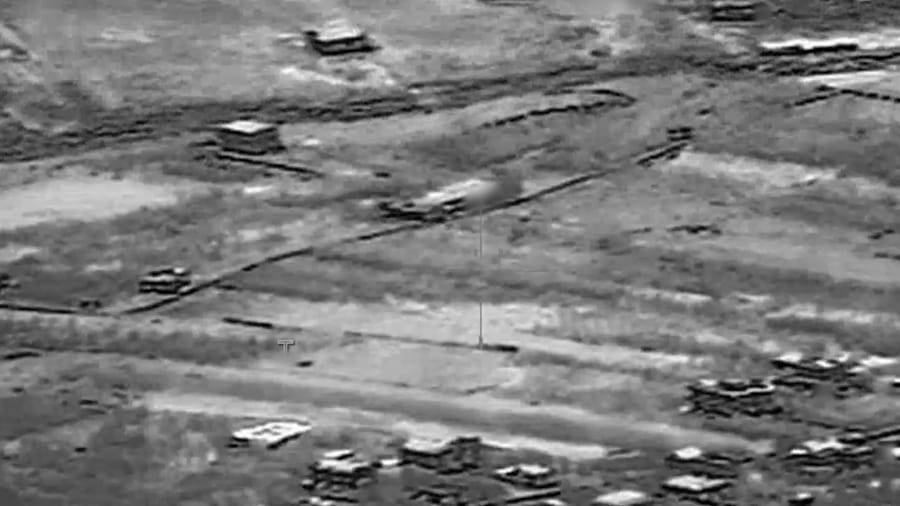 Striking Hezbollah targets.