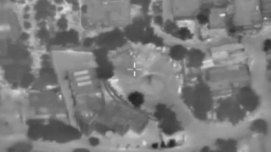 Striking Hezbollah targets.