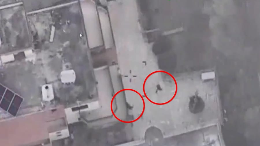 Striking Hezbollah targets.