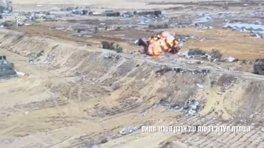 Blowing up Hamas rockets.