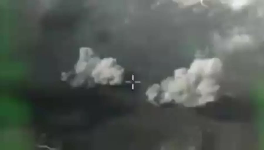 Striking Hezbollah targets.