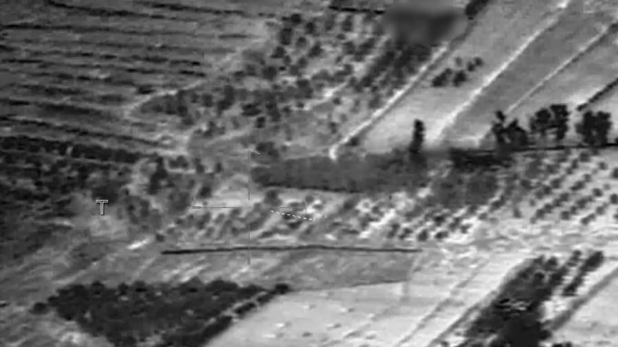 Striking Hezbollah targets.