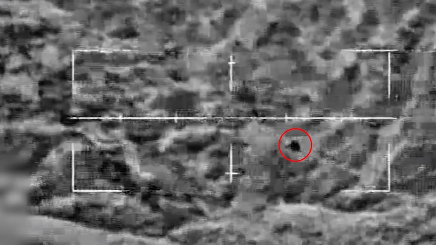 Tracking and destroying a Houthi drone.