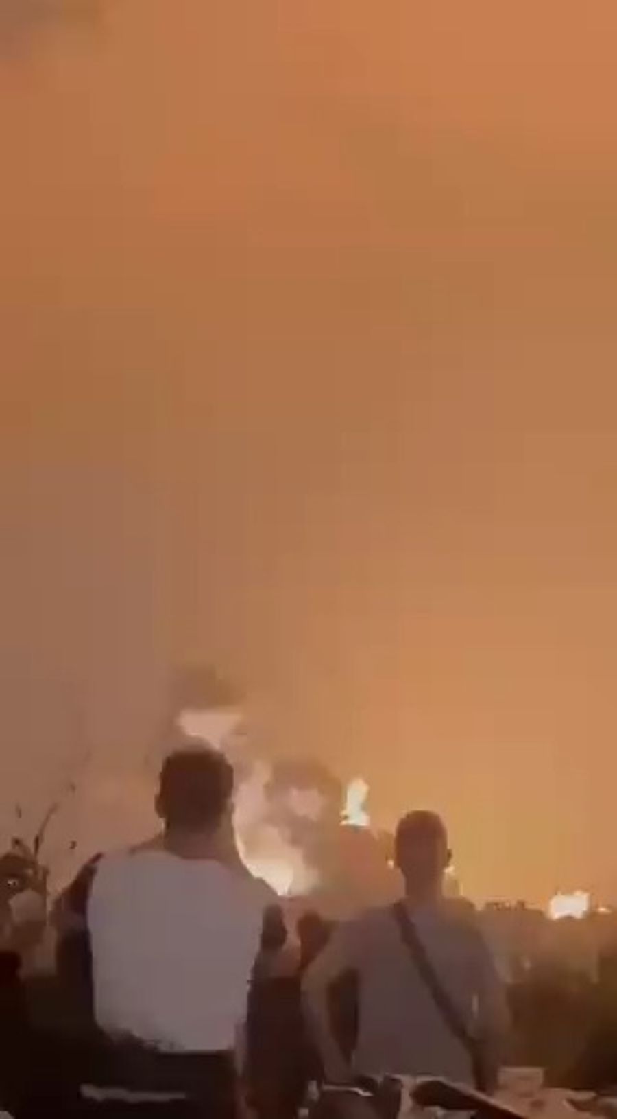 Blowing up Hezbollah sites in the Dahiyeh.