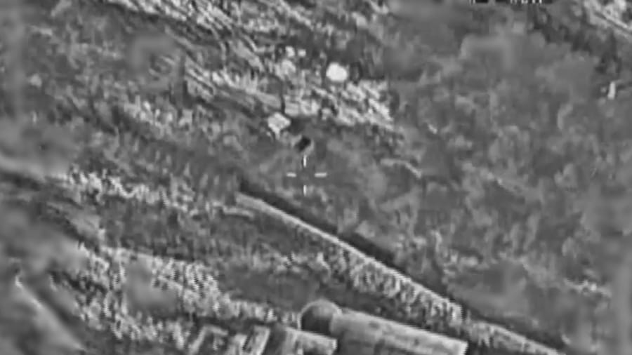 Striking Hezbollah targets.