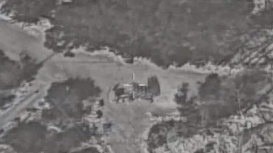 Striking Hezbollah rocket launchers.