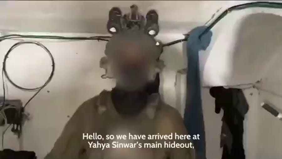 Touring Yahya Sinwar's bunker.