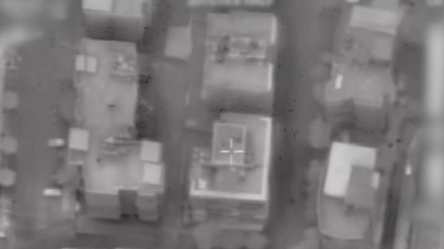 Blowing up a Hezbollah command center.
