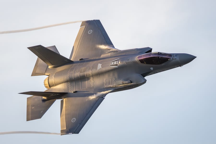Air Force F35 flyby 