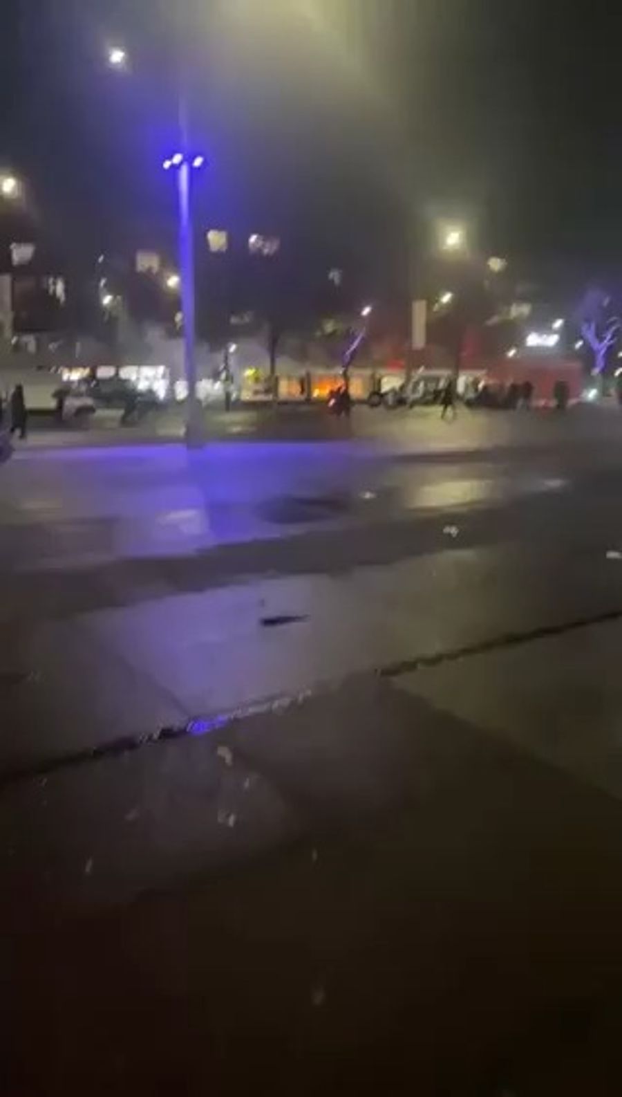 Rioters in Amsterdam last night