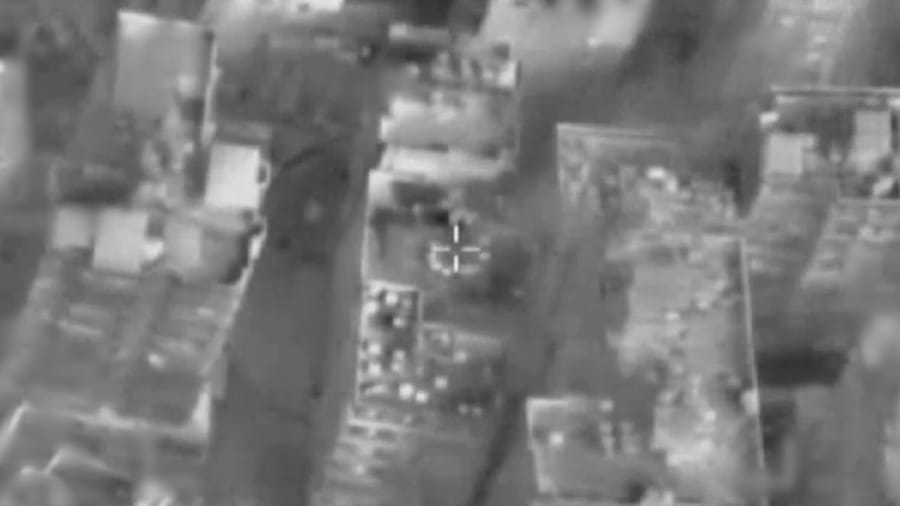 Striking Hezbollah targets.