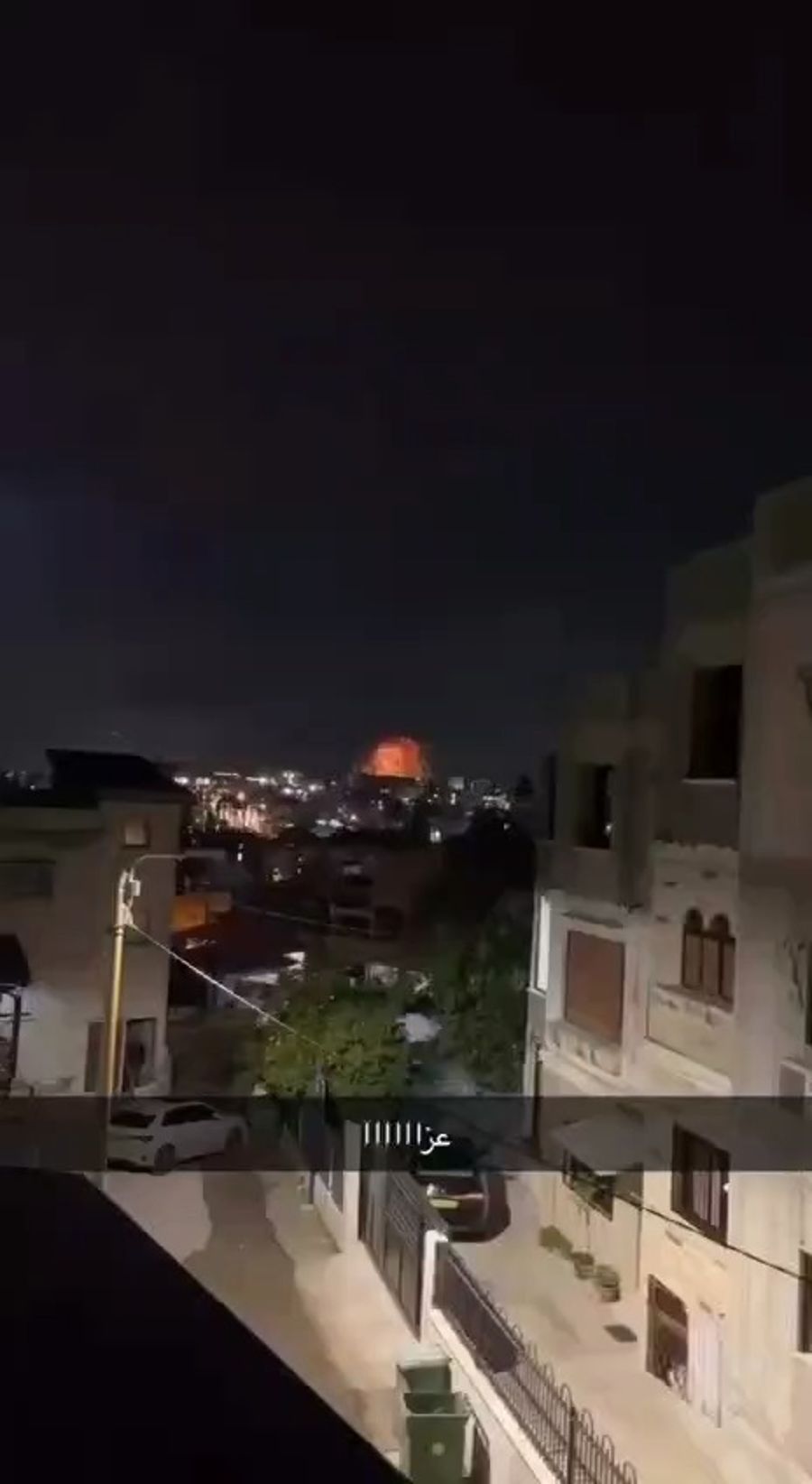 Shfar'am rocket impact.