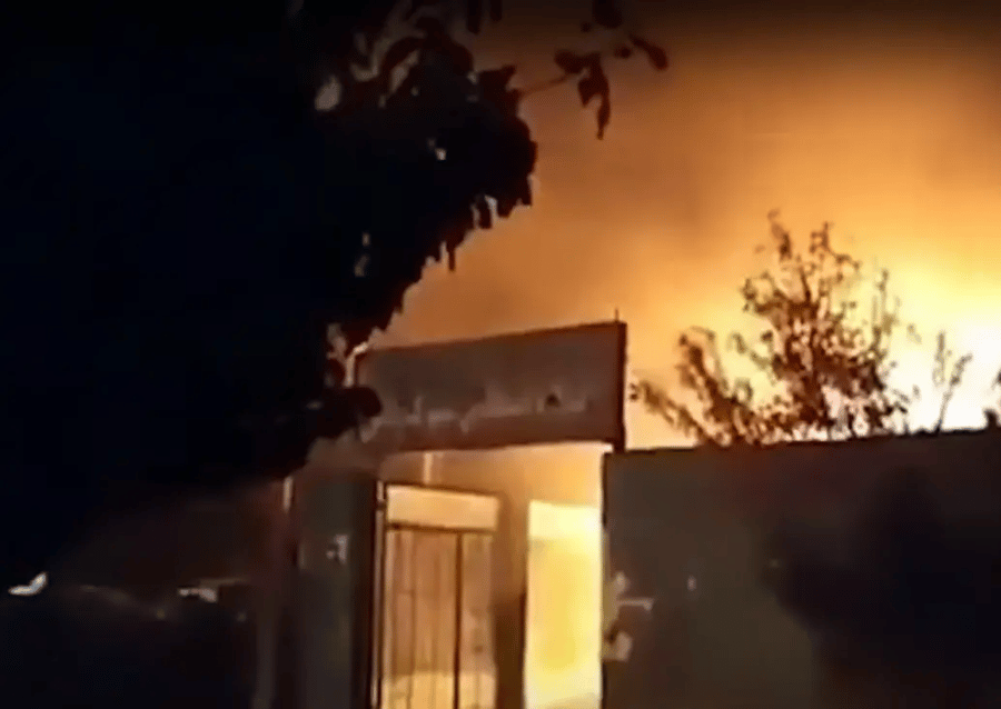 Massive fire near Tehran’s southern bus terminal