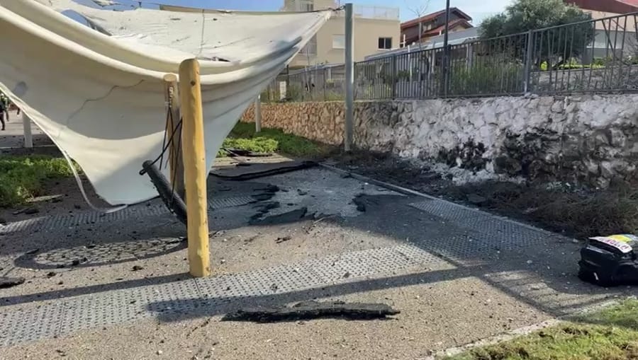 Scene of deadly Hezbollah rocket attack