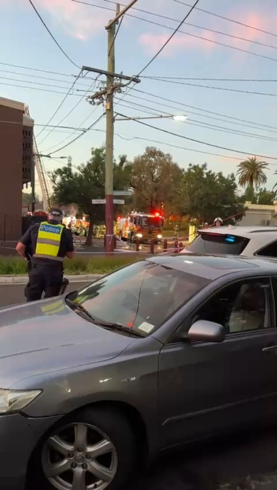 Video of the scene of the Synagogue fire 