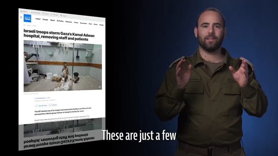 IDF Spokesperson explaining the Kamal Adwan Hospital situation.