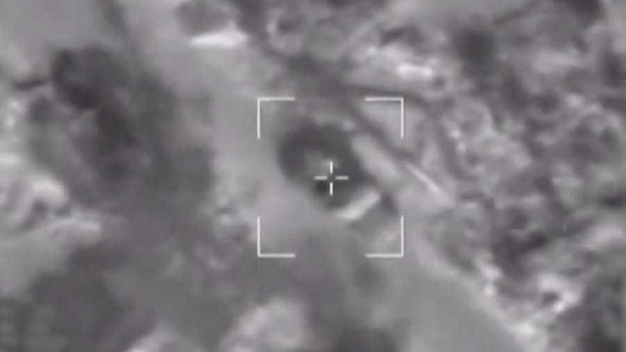 IDF attacking Hezbollah vehicles with weapons.