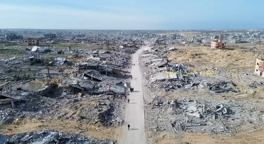 This is what Gaza looks like after 16 months of war
