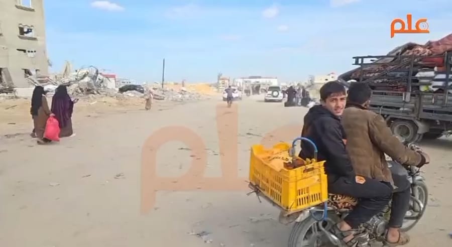 Gazans returning home, January 19th, 2025