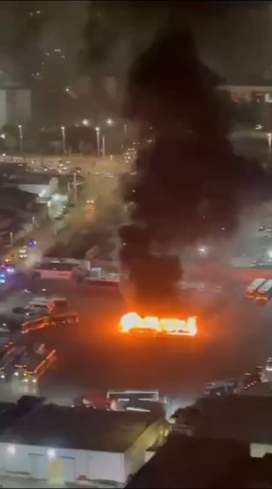 Scene of the bus bombing