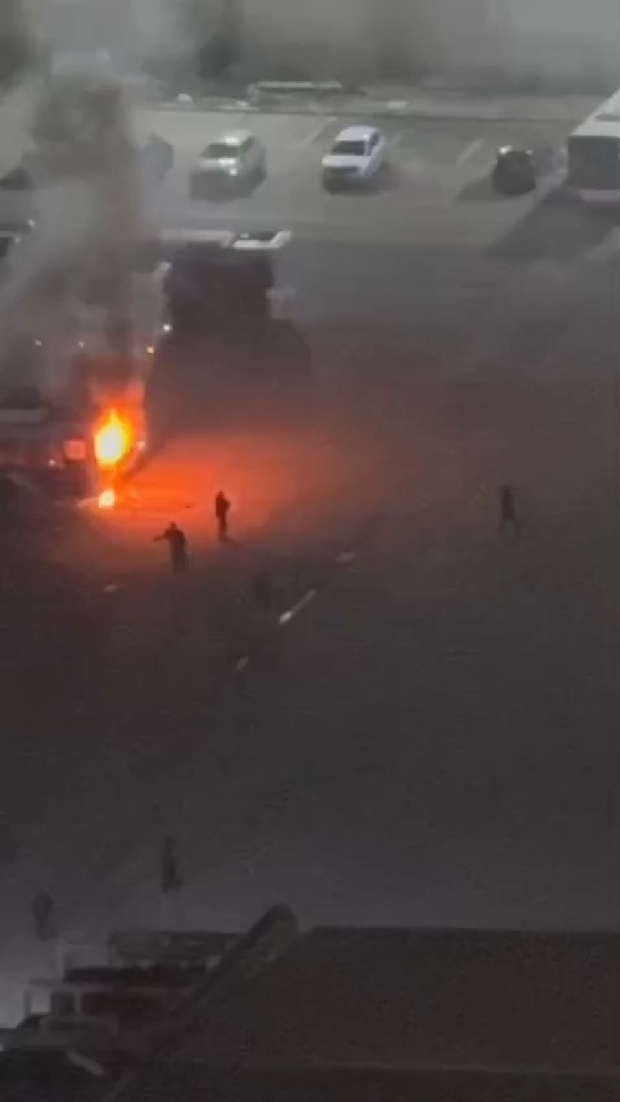 Scene of the bus bombing