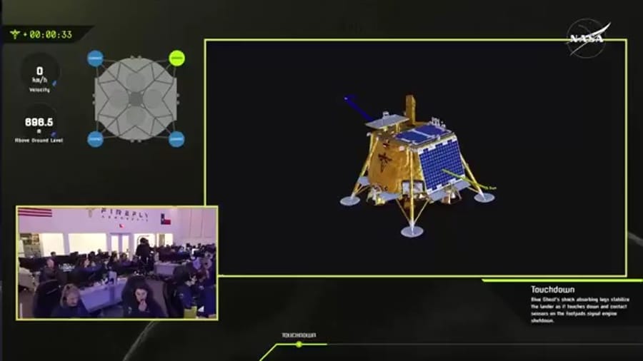Firefly lands Blue Ghost on the moon