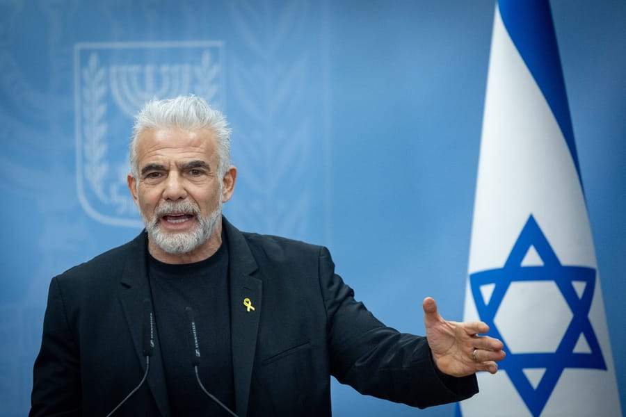 Opposition Leader Yair Lapid.