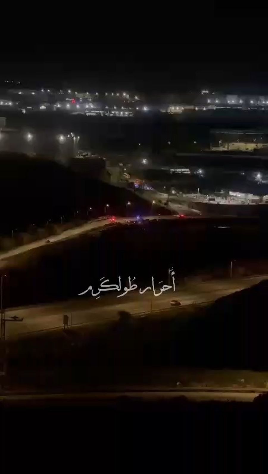 Emergency vehicles on their way to the attack site.