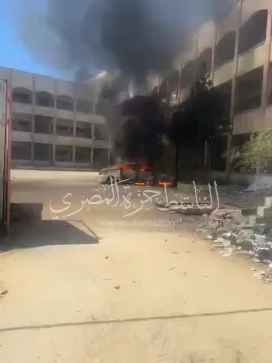 IDF bombs Hamas jeeps
