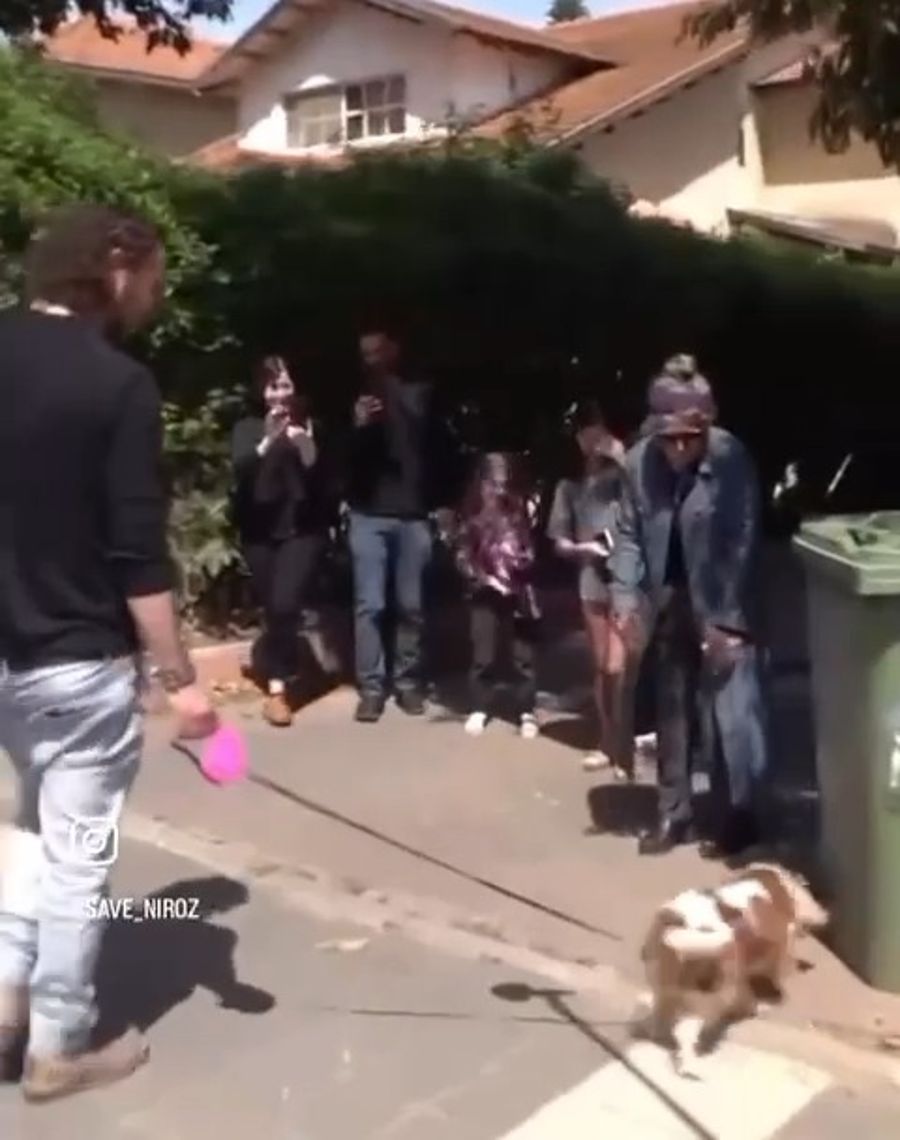 Billy returning home.