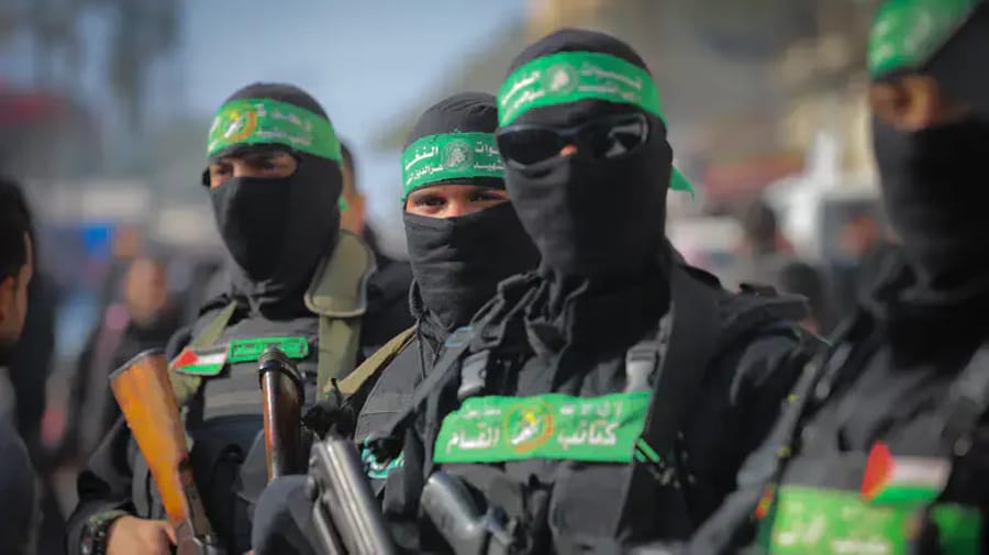 Hamas militants in Gaza