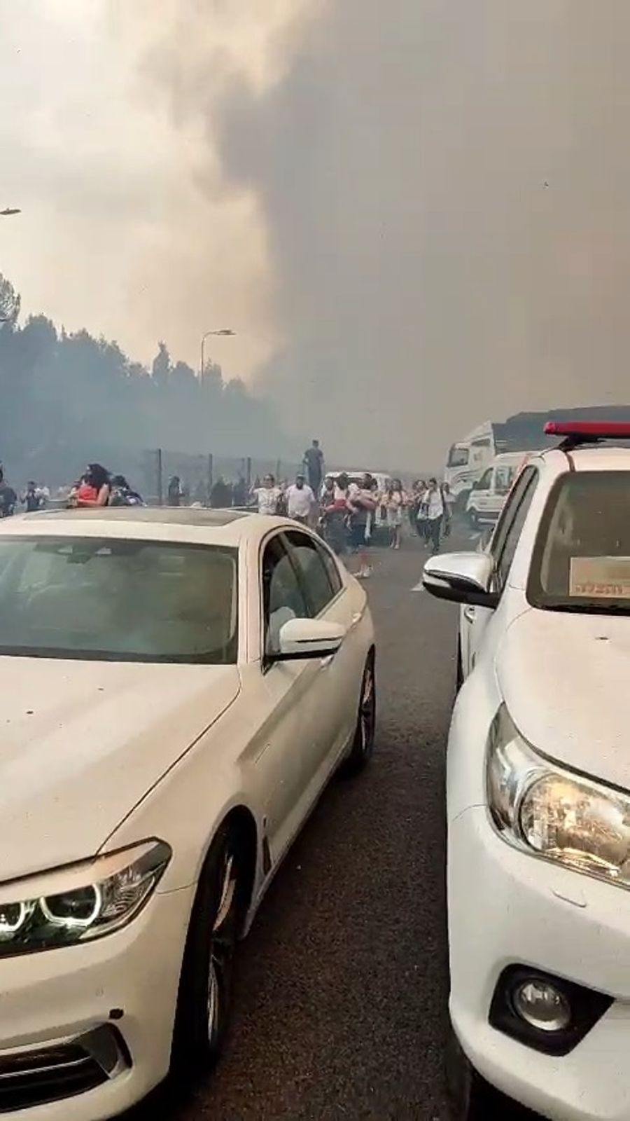 Scene of the fire on Road 1