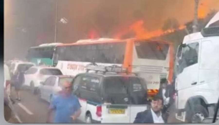The Jerusalem fire is out of control