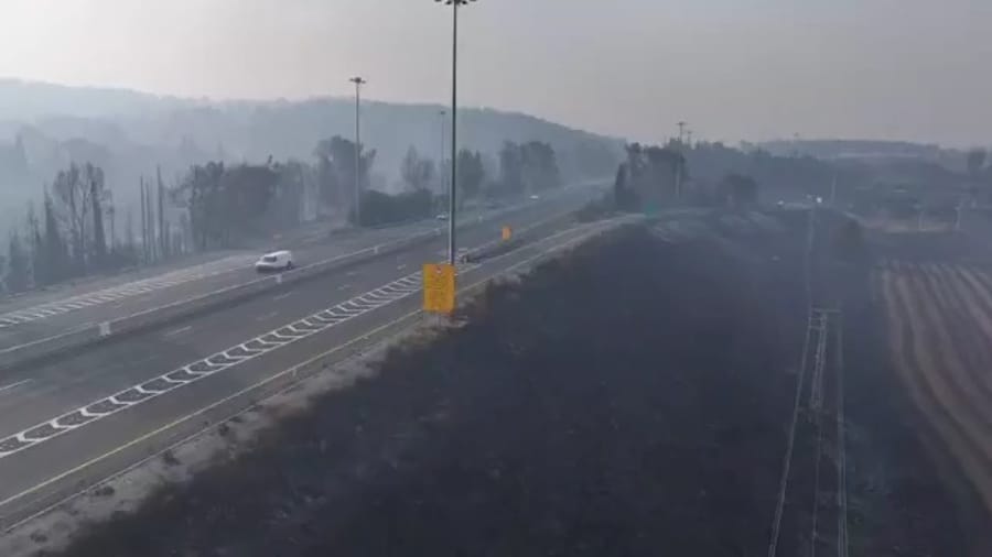 Devastation due to the fires