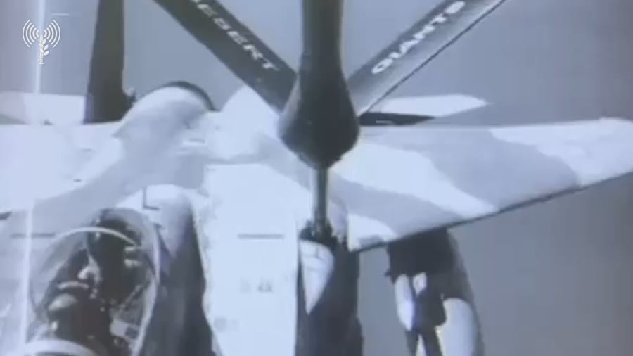 Refueling planes in midair.