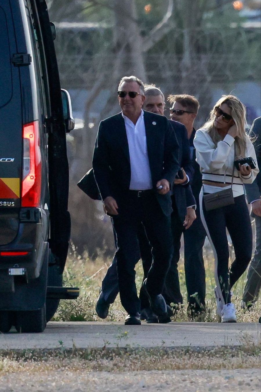 Steve Witkoff and Gal Hirsch on the way to meet Edan at Reim 