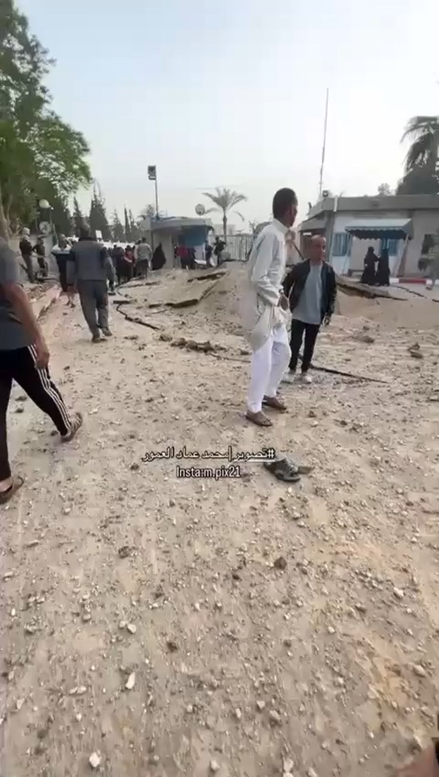 Palestinian describing Khan Yunis strike.