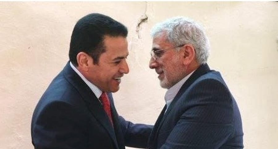 Commander of the Quds Force of the Revolutionary Guards meets with Iraq's National Security Advisor