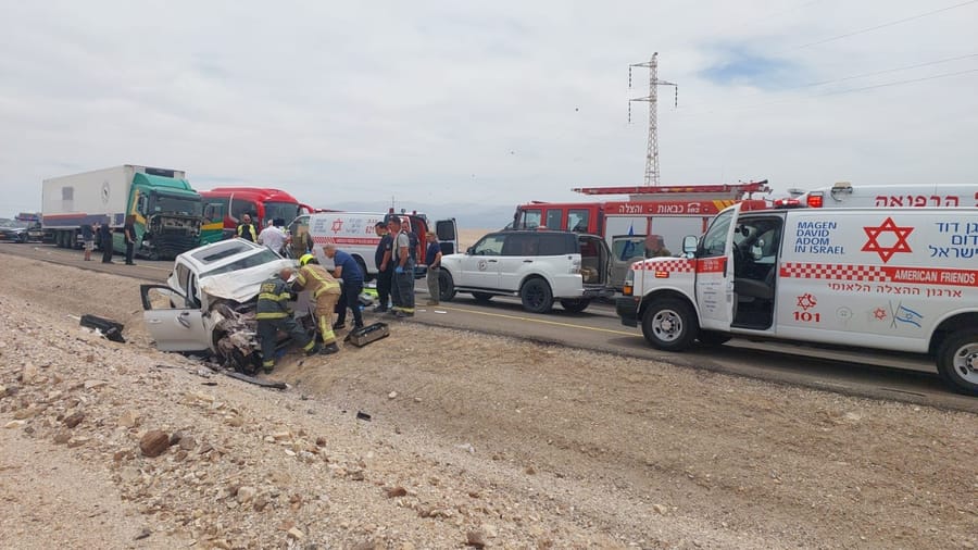 Man and Woman Killed in Head-On Crash on Route 90 Near Arava Junction
